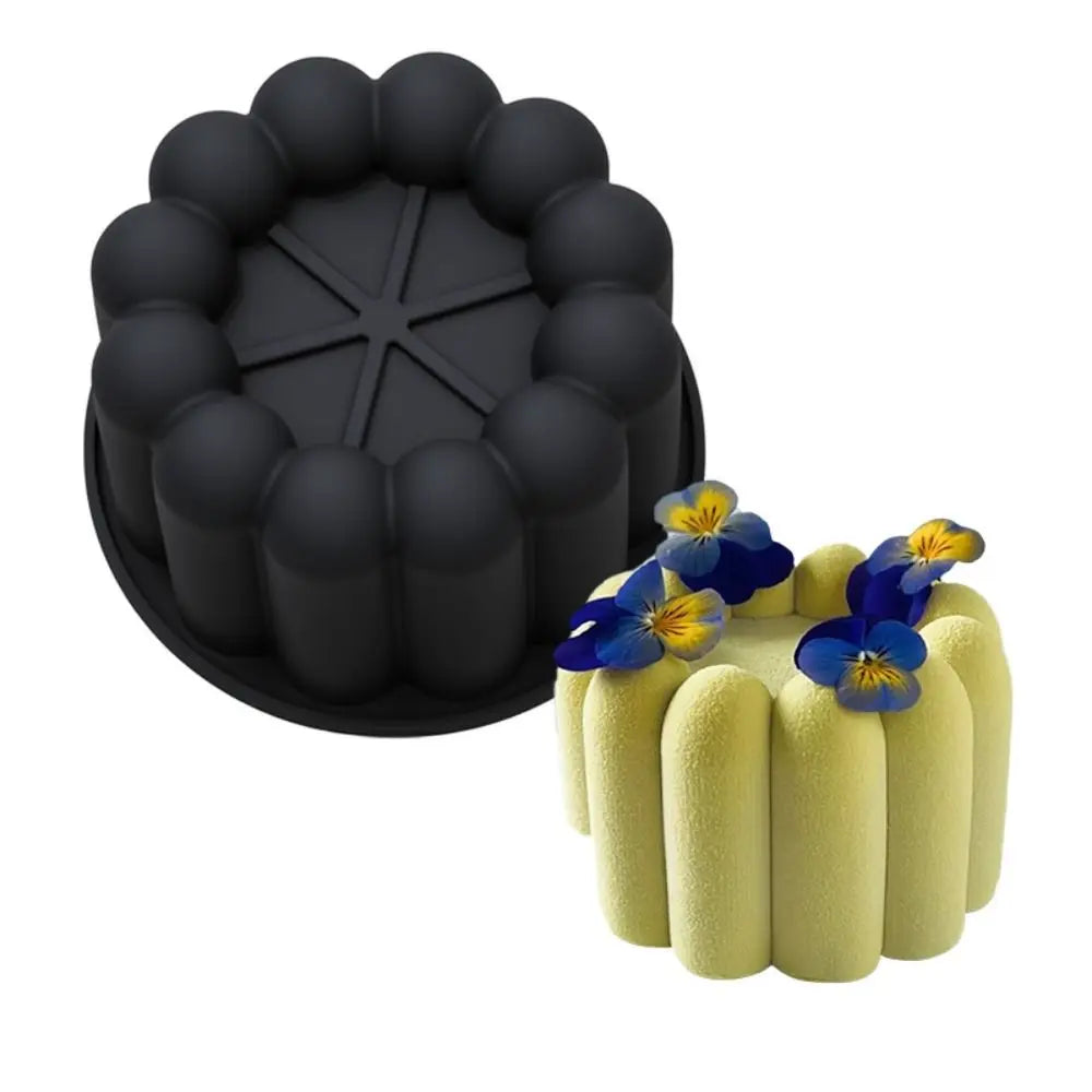 Silicone Wavy Lace & Heart Cake Mold – Reusable Dessert Mold Silicone Cake Mold Nixie