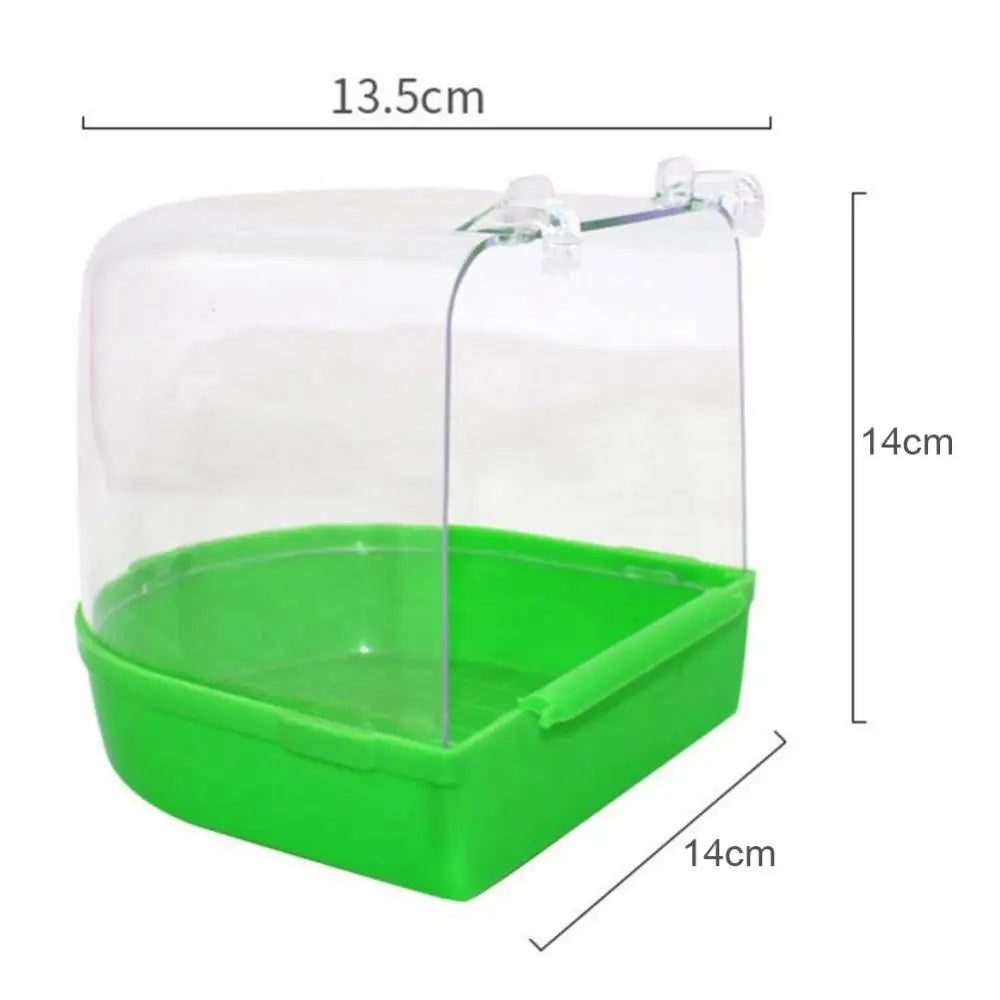 Transparent Hanging Bird Bath Tub for Parrots & Small Birds Bird Bath Tub Nixie