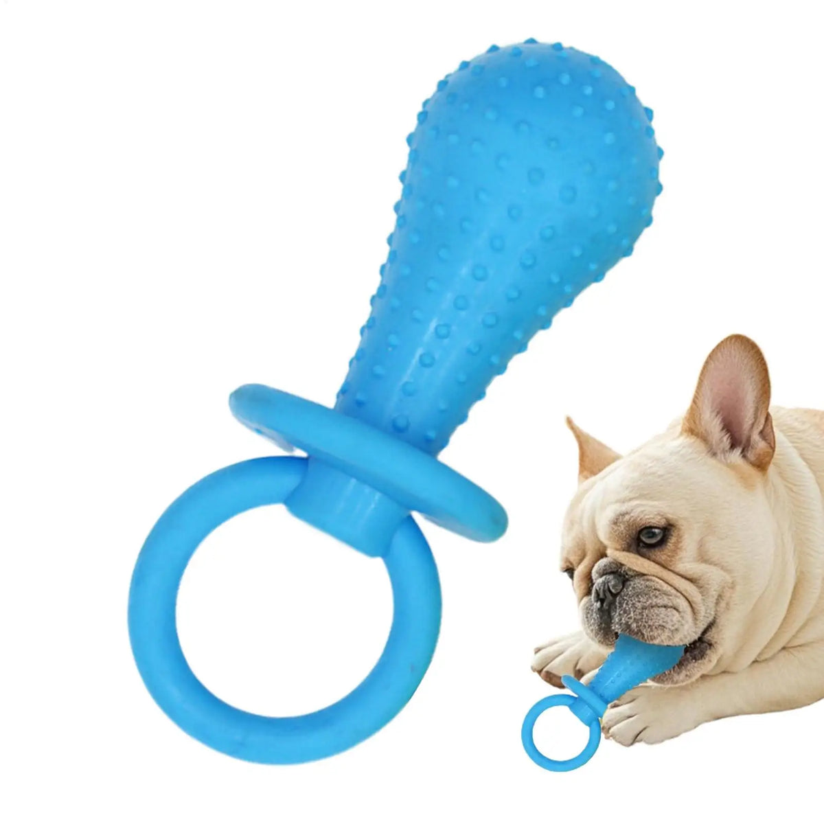 Dog Chew Toy Pacifier – Bite-Resistant Rubber Teething Toy Dog Chew Toy Nixie