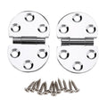2pcs Round Hatch Hinges 180° Chrome Brass – Boat & Cabinet Marine Hatch Hinges Nixie a