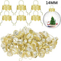 50PCS Aluminium Christmas Ball Caps Gold Silver DIY Ornaments Christmas Ornament Caps Nixie gold-50PCS