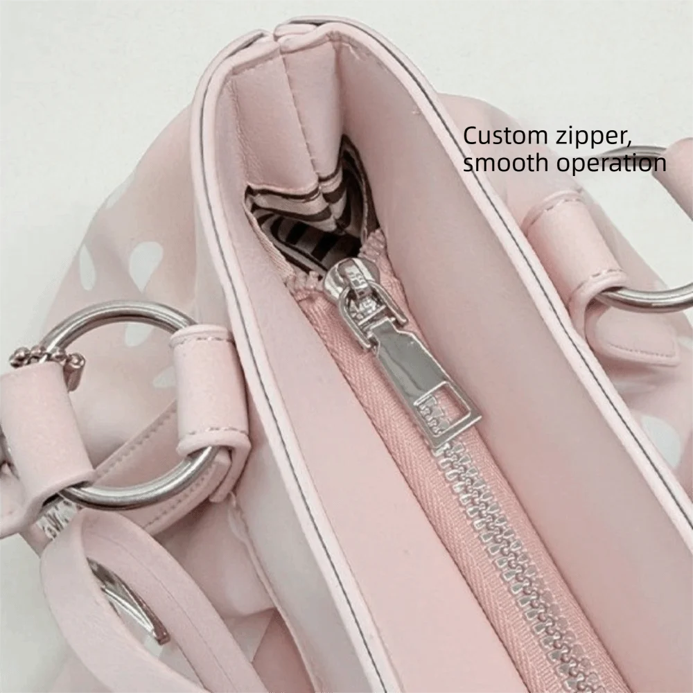 Polka Dot PU Leather Shoulder Tote Bag – Large Capacity Women Shoulder Tote Bag Nixie