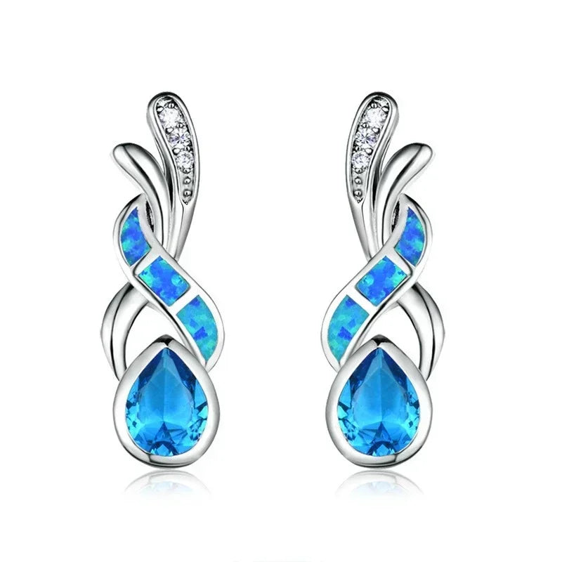 Sapphire Rhinestone Stud Earrings – Zinc Alloy Fashion Jewelry Stud Earrings Nixie