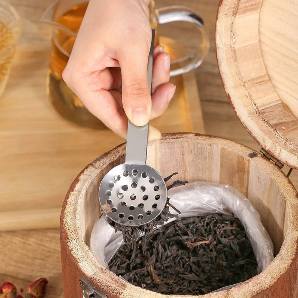 Stainless Steel Tea Bag Squeezer Tongs & Strainer Clip