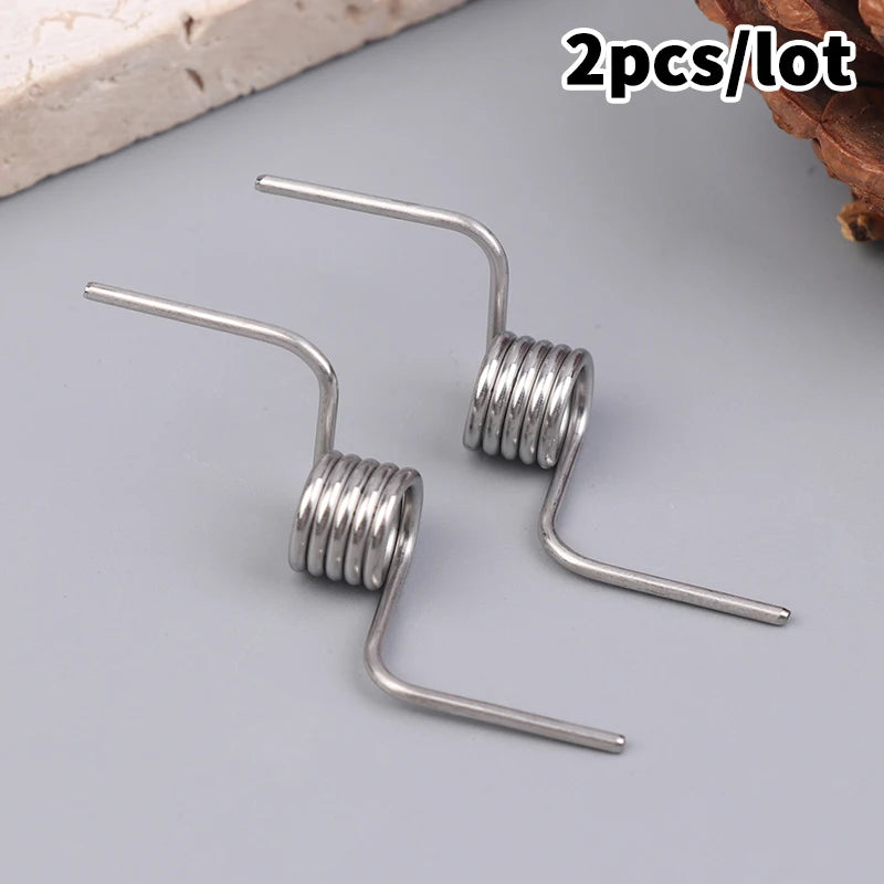 2Pcs Stainless Steel Refrigerator Door Torsion Hinge Springs Appliance Repair Parts Nixie Default Title
