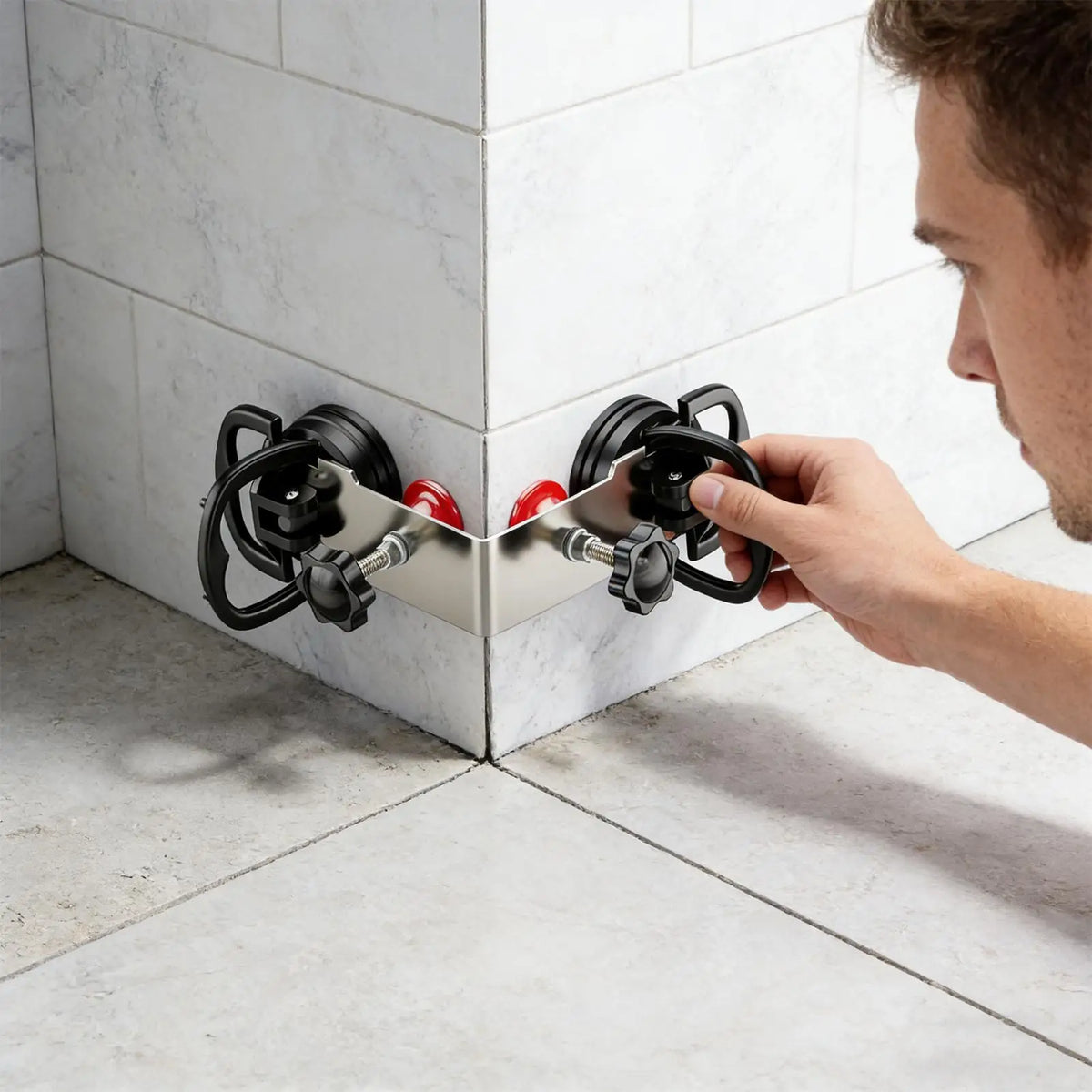 90° Heavy Duty Tile & Stone Seam Setter Suction Tool | Nixie Tile Seam Setter Tool Nixie
