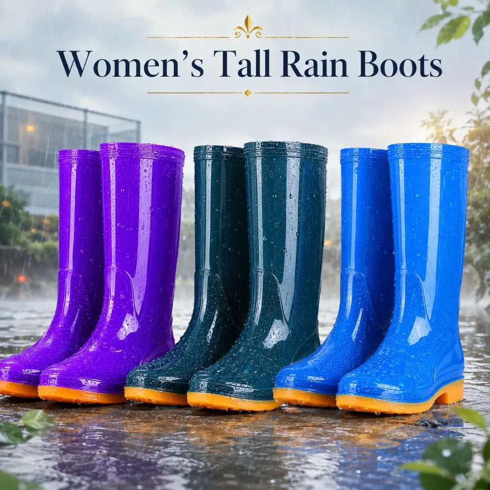Women's Waterproof Mid-Calf Rain Boots – Non-Slip PVC Garden Boots Women's Rain Boots Nixie