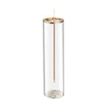 Cylindrical Glass Incense Stick Holder – Minimalist Zen Style Incense Holder Nixie Transparent