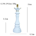 Resin Chess King Ornament Black & White Statue Home Decor Decorative Figurine Nixie White Queen