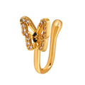 Clip-On U-Shaped Nose Stud No Piercing Zirconia | Nixie Clip-On Nose Stud Nixie StyleB