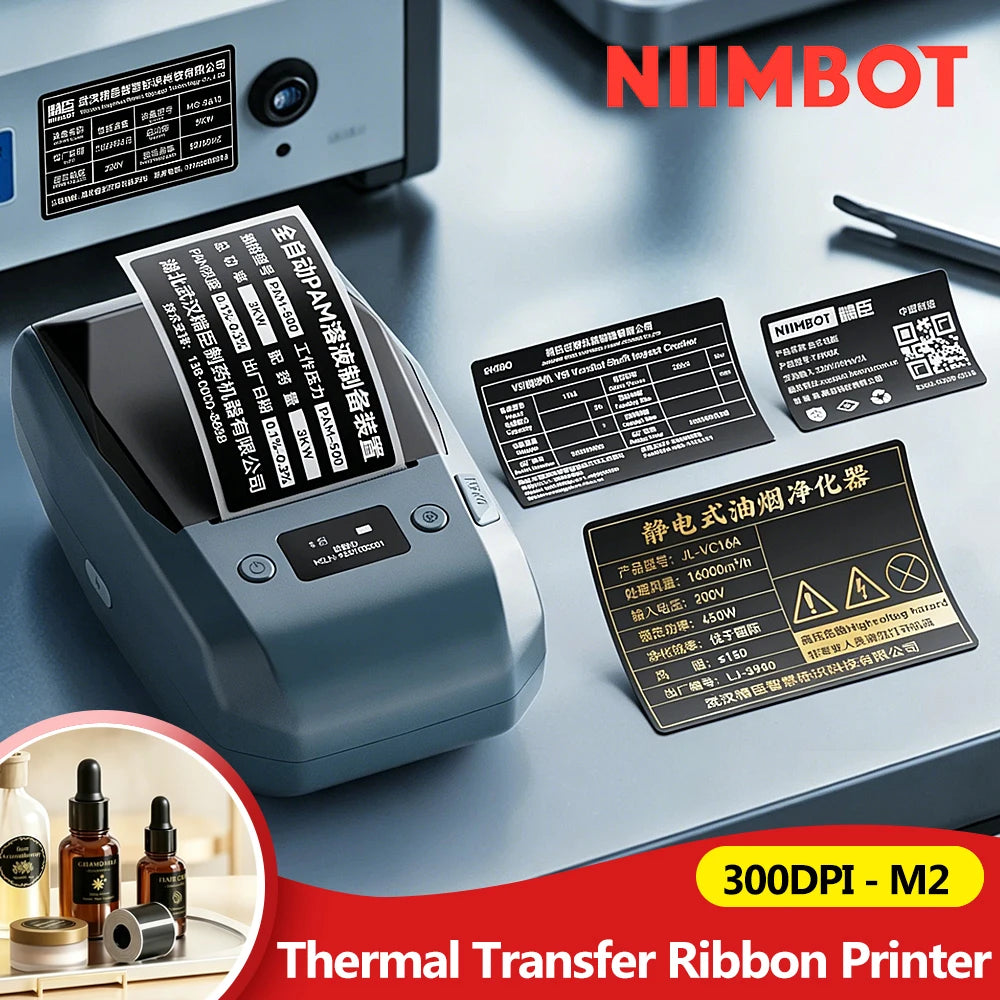 Niimbot M2 Thermal Transfer Label Printer – Barcode & Tag Maker