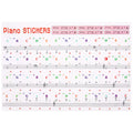 Piano Keyboard Stickers 32–88 Keys – Transparent Note Decals Piano Keyboard Stickers Nixie Transparent