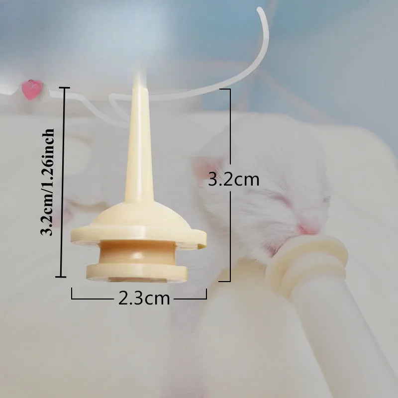12-Pack Pet Silicone Feeding Nipples – Milk, Water & Medicine