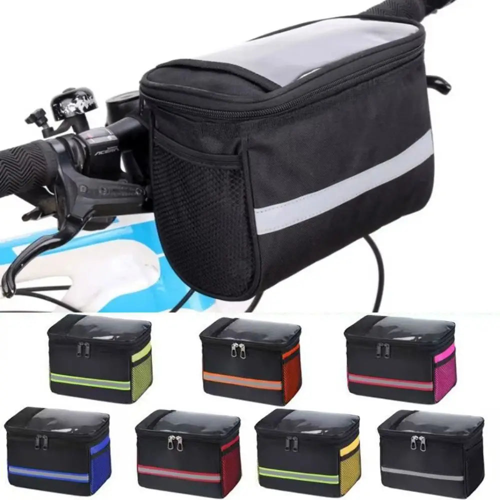 Waterproof Bike Handlebar Bag | Reflective Cycling Front Bag Bicycle Handlebar Bag Nixie