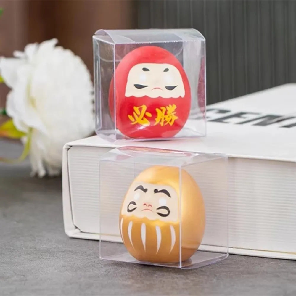 Japanese Ceramic Daruma Doll Lucky Cat Figurine Desk Decor Ceramic Figurine Nixie