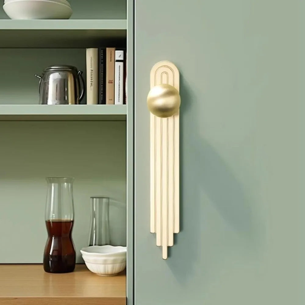 Gold Zinc Alloy Cabinet Handle – Modern Minimalist Drawer Pull Cabinet Drawer Handle Nixie