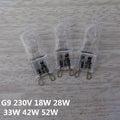 10Pcs G9 Halogen Oven Light Bulbs 20W 25W 40W 60W High Temp Halogen Light Bulbs Nixie 60W