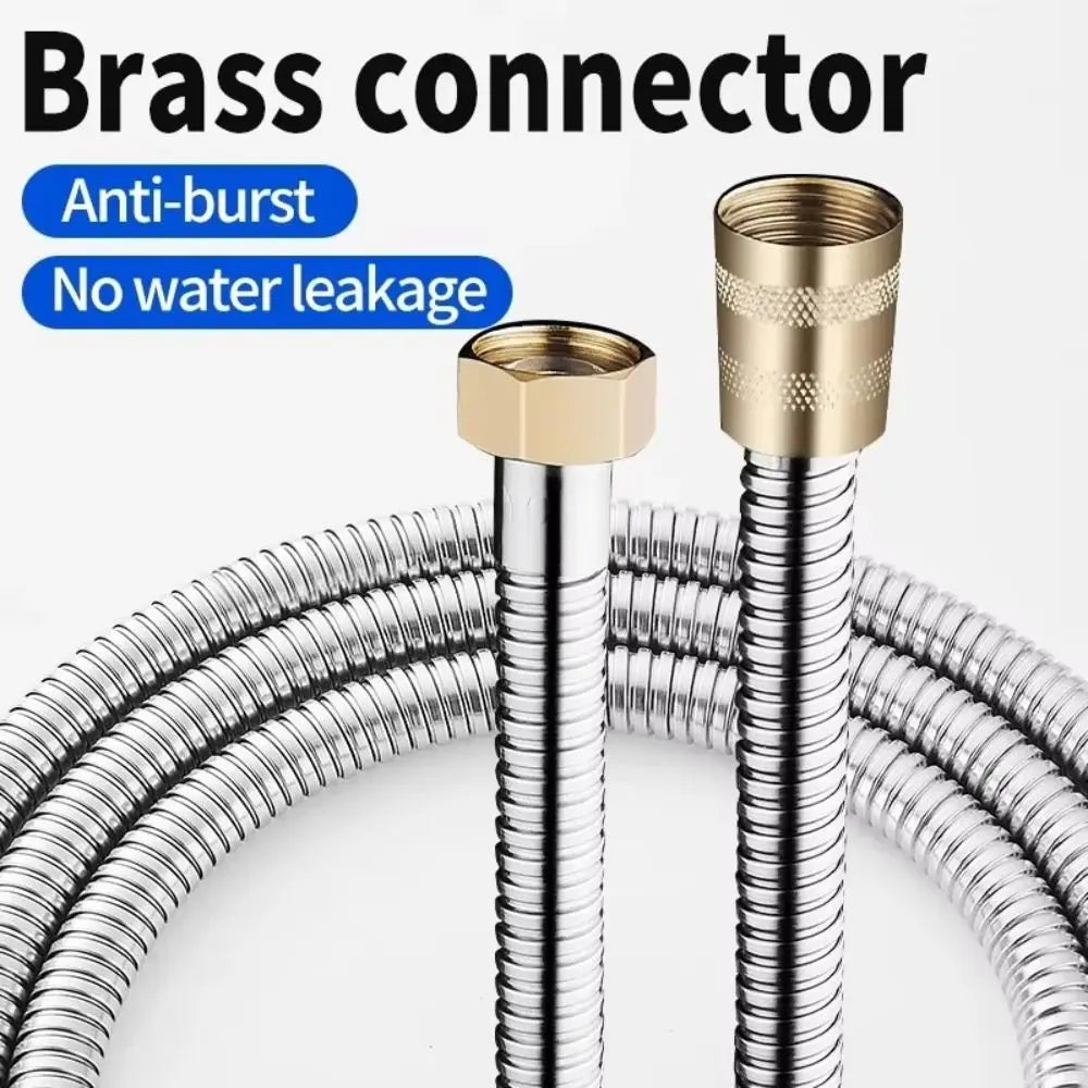 Flexible Stainless Steel Shower Hose 1.5m 2m 3m – Universal Fit Shower Hose Nixie