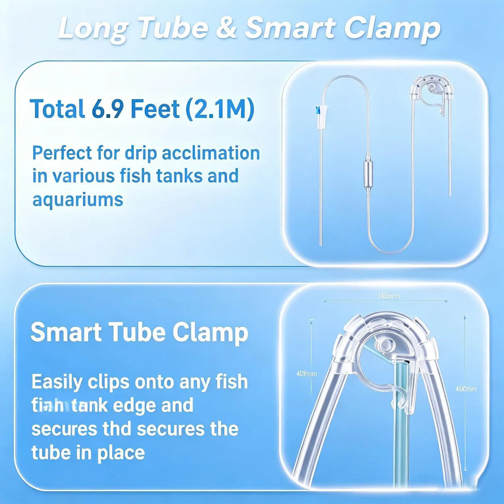 Aquarium Drip Acclimation Kit – Fish, Shrimp & Coral (2 Pack)