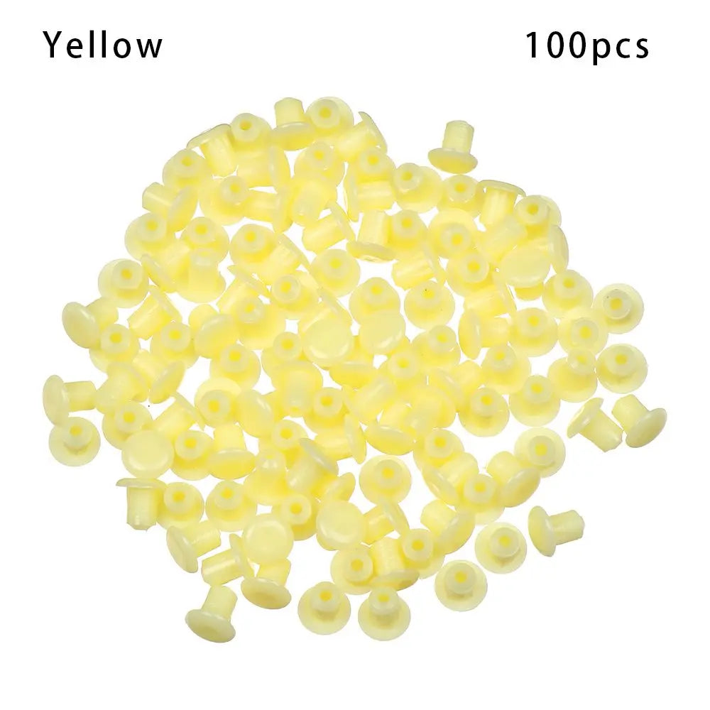 100Pcs Plastic Hole Plugs – Furniture Screw Hole Covers & Caps Furniture Hole Plugs Nixie yellow