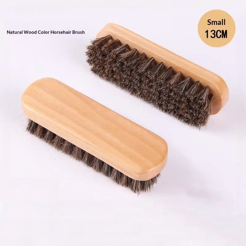 Horse Hair Detail Brush Set – Shoe Care & Dashboard Cleaning Detail Cleaning Brush Nixie