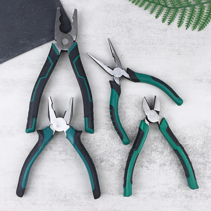 6/8 Inch Steel Wire Cutter – Pointed Nose & Diagonal Pliers Hand Tool Pliers Nixie