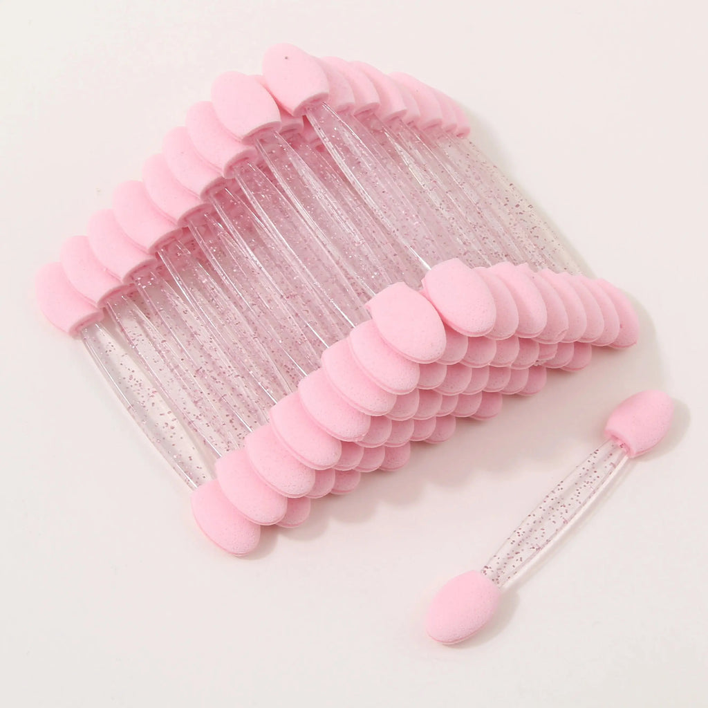50Pcs Double-Sided Nail Art Sponge Brush Chrome Powder Applicator Nail Art Applicator Nixie