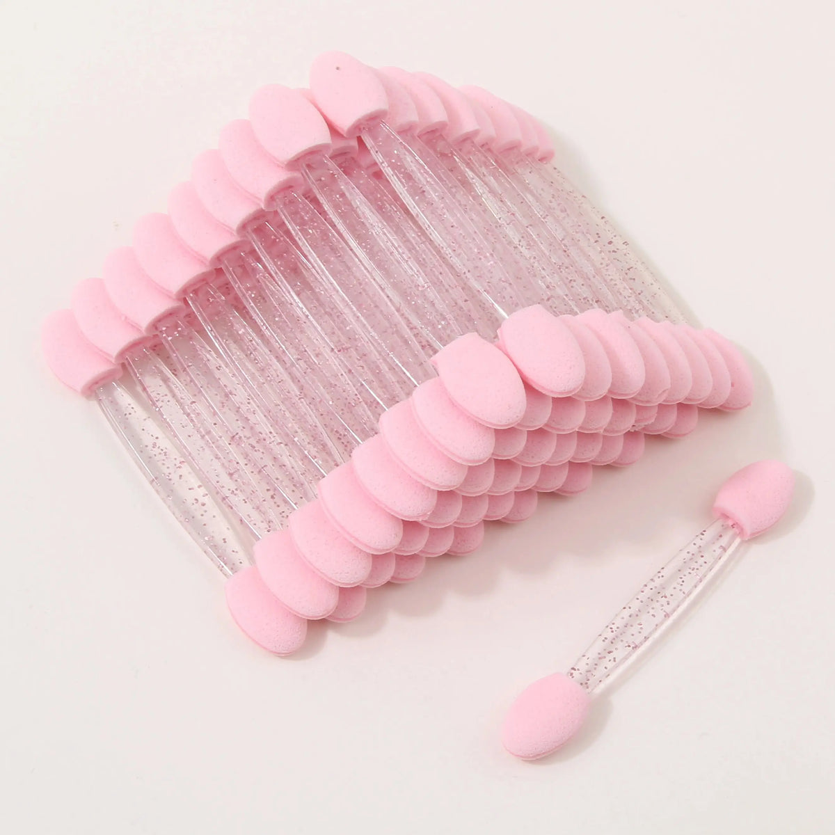 50Pcs Double-Sided Nail Art Sponge Brush Chrome Powder Applicator Nail Art Applicator Nixie