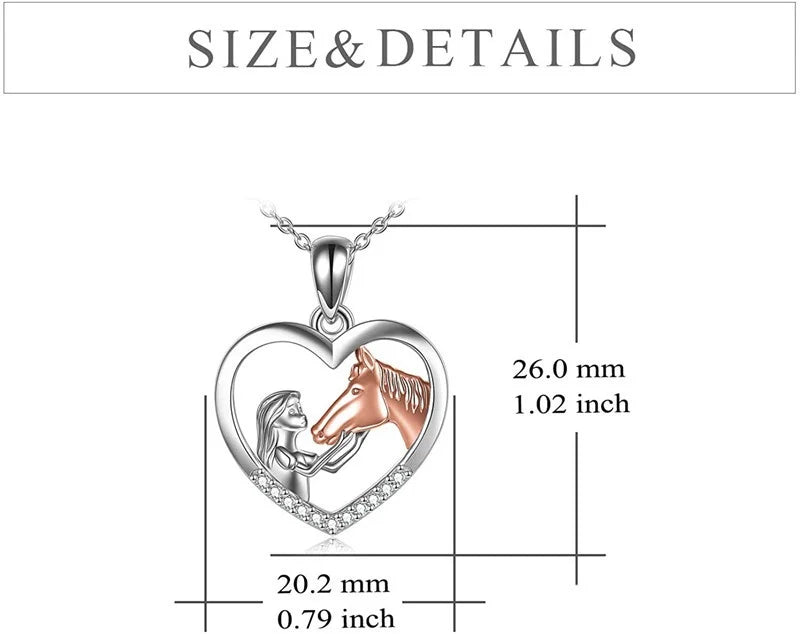 Horse Pendant Necklace | 5 Styles | Cubic Zirconia Women's Gift Pendant Necklace Nixie