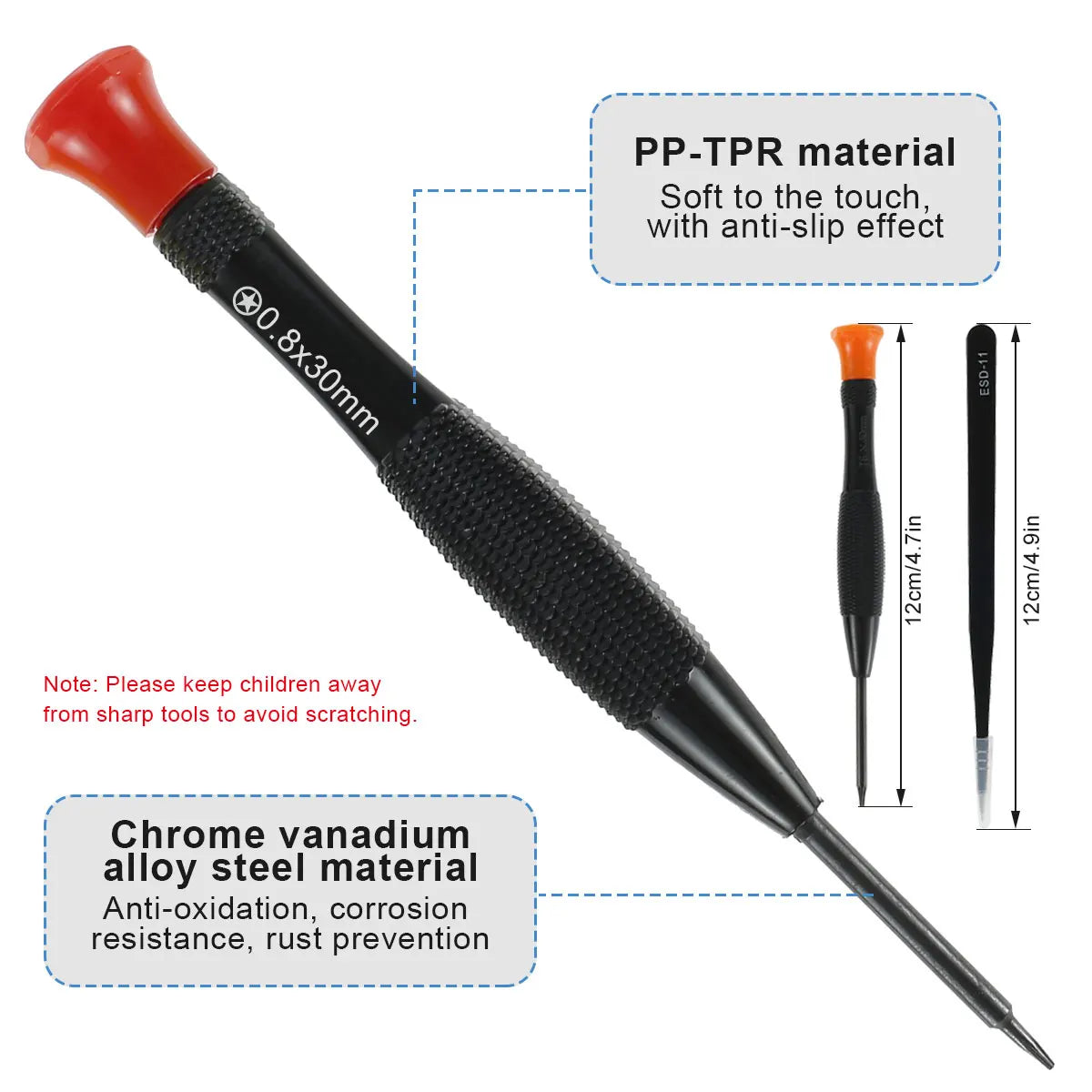 20-Piece Precision Screwdriver Set – Phillips, Y-Shape & More