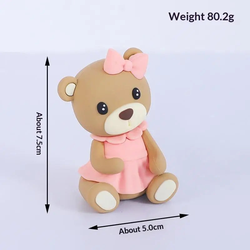 Hot Air Balloon Bear Cake Topper – Gender Reveal & Birthday