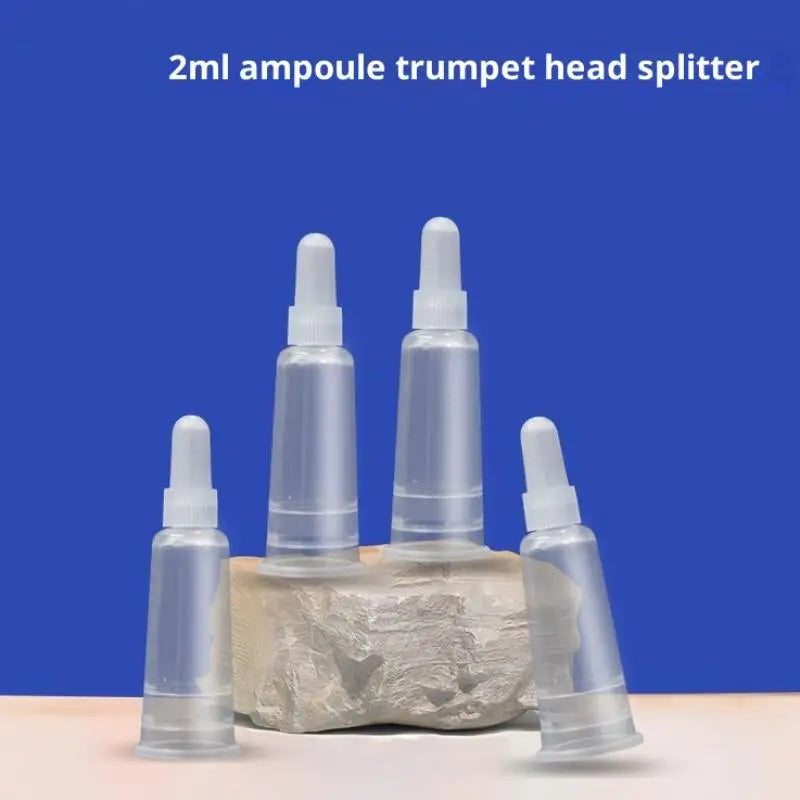 6 Pcs Transparent Ampoule Dispensing Tips – PP Replacement Caps Dispensing Tips Nixie