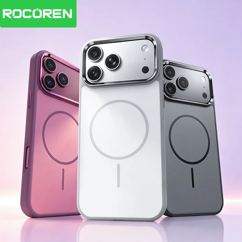 Rocoren Magnetic iPhone 18 17 Pro Case – Clear Anti-Yellow Magnetic Phone Case Nixie