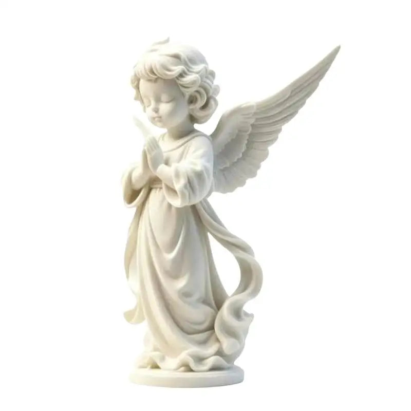 3D Printed Angel Wings Figurine | Minimalist Home Decor Statue Decorative Figurine Nixie
