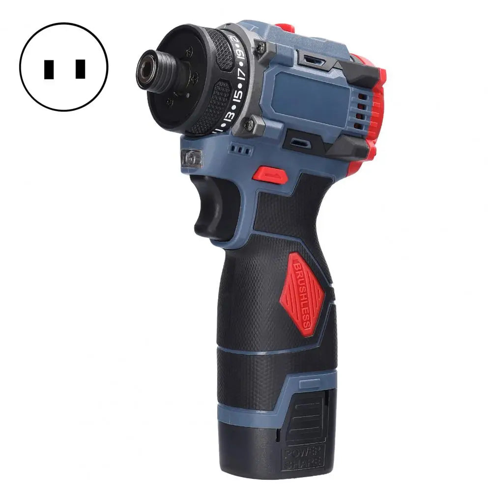 16.8V Cordless Drill Driver – 45Nm Brushless Motor Power Tool Cordless Drill Driver Nixie China US Plug No plug