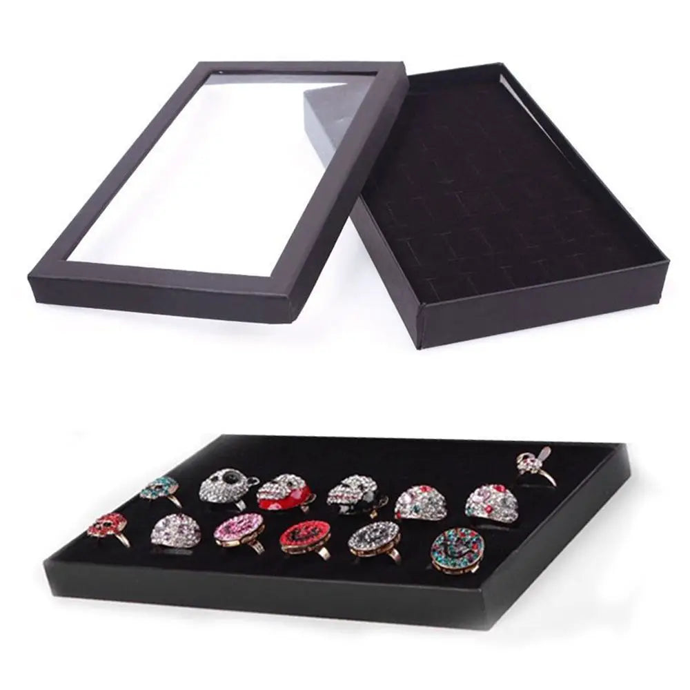 36-Slot Jewelry Organizer Box – Ring & Ear Stud Display Case Jewelry Storage Case Nixie