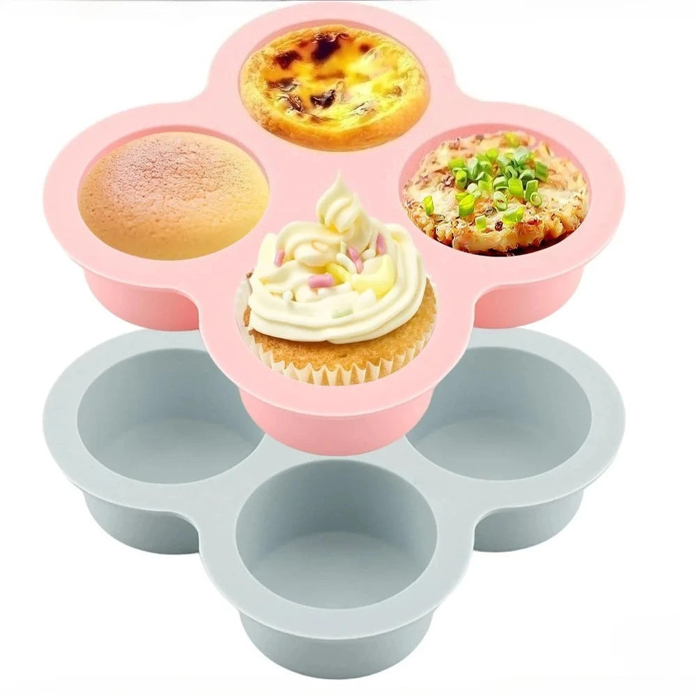 4-Cavity Silicone Egg & Muffin Mold – Non-Stick Air Fryer Baking Silicone Baking Mold Nixie