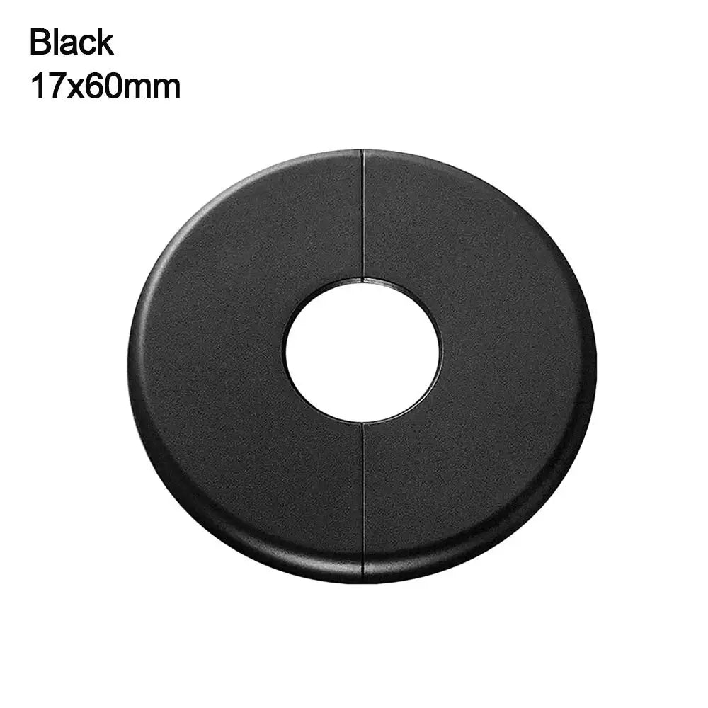 ABS Round Faucet Pipe Decorative Cover – White & Black Pipe Decorative Cover Nixie black-17x60mm