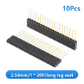 10PCS 2.54mm Female Long Pin Headers 11mm PCB Connectors PCB Pin Header Nixie A11