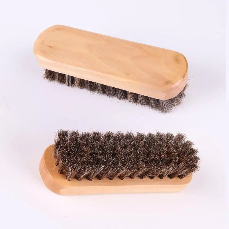 Horse Hair Detail Brush Set – Shoe Care & Dashboard Cleaning Detail Cleaning Brush Nixie
