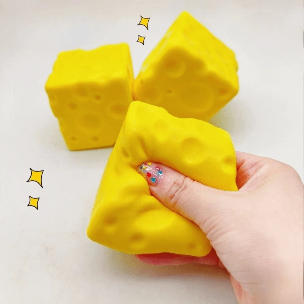 Cheese Cube Squishy ASMR Sensory Fidget Toy for Adults Squishy Fidget Toy Nixie