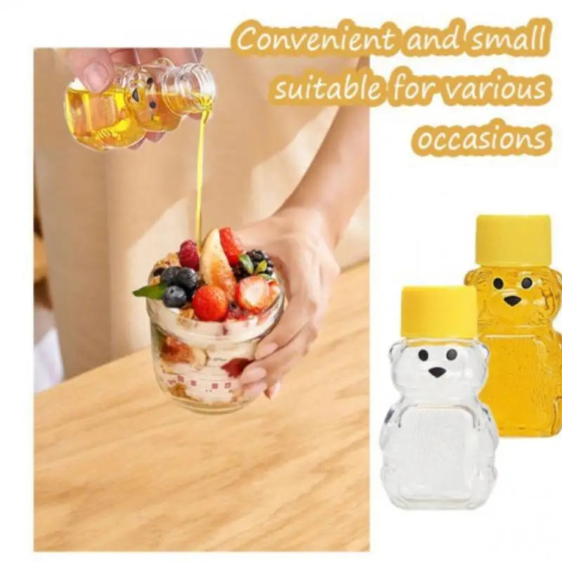 Mini Bear Squeeze Sauce Bottles – Portable Condiment Containers