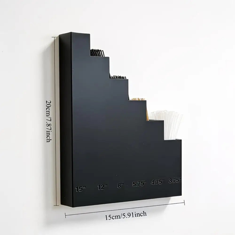 Wall Mounted Zip Tie Organizer – 6 Labeled Size Slots