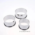 3-Piece Stainless Steel Round Cookie & Dumpling Cutter Set Cookie Cutter Set Nixie Round 5.5cm 3pcs