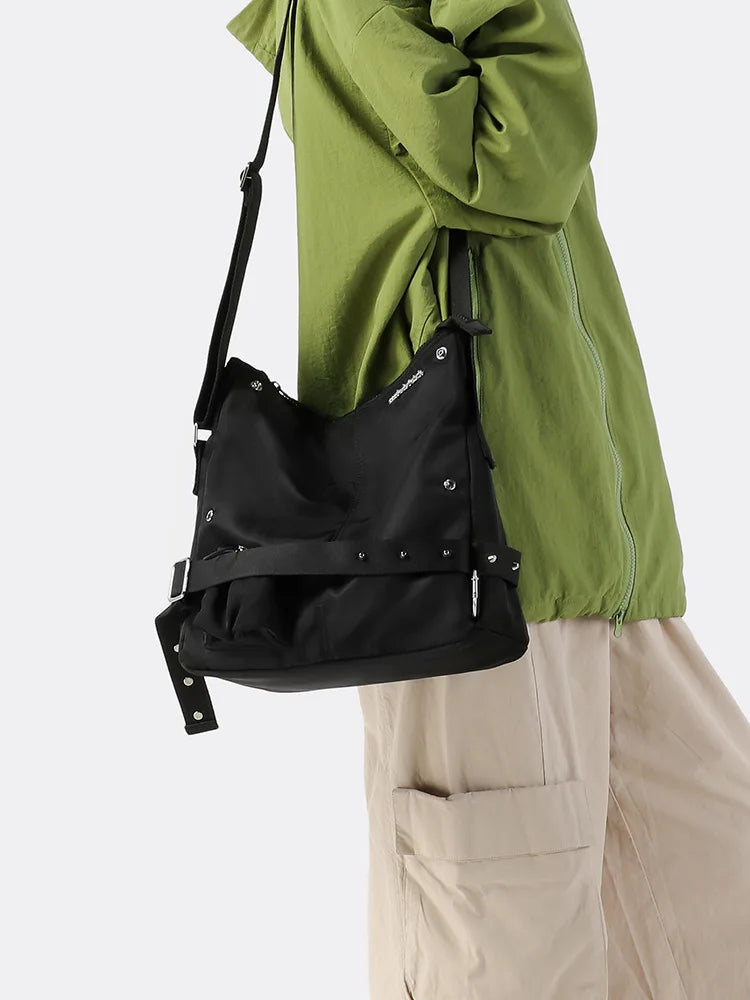 Nixie Retro Motorcycle Messenger Bag | Crossbody Shoulder Bag Crossbody Messenger Bag Nixie