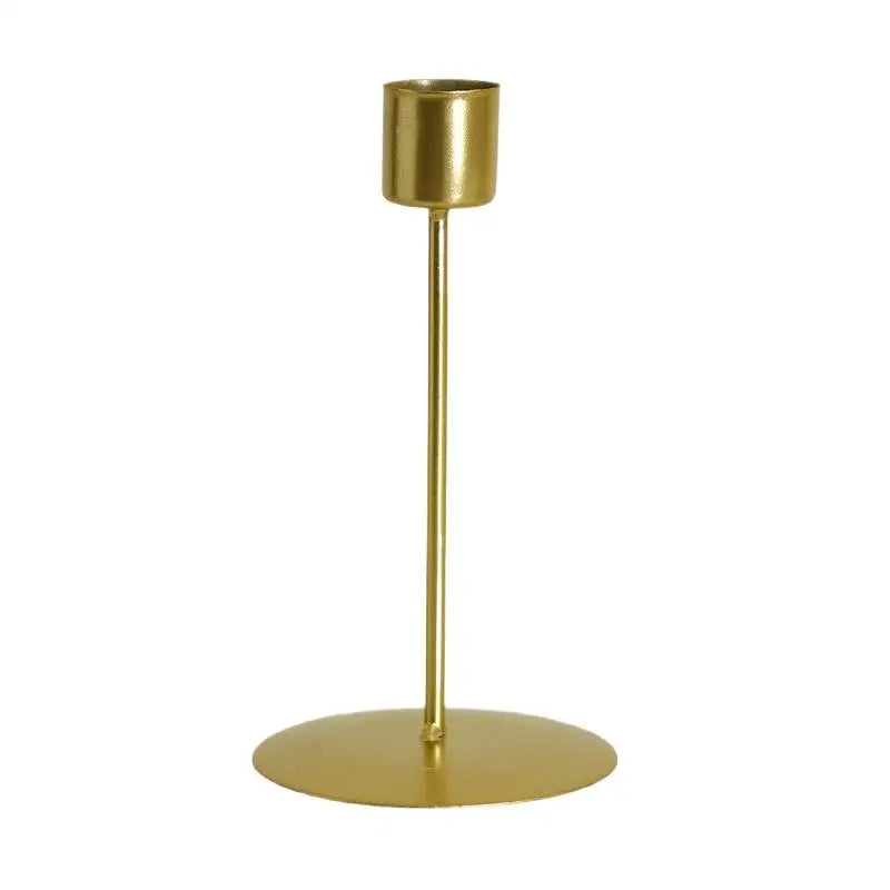 Golden Metal Candle Holder – European Style Wedding & Home Decor Metal Candle Holder Nixie