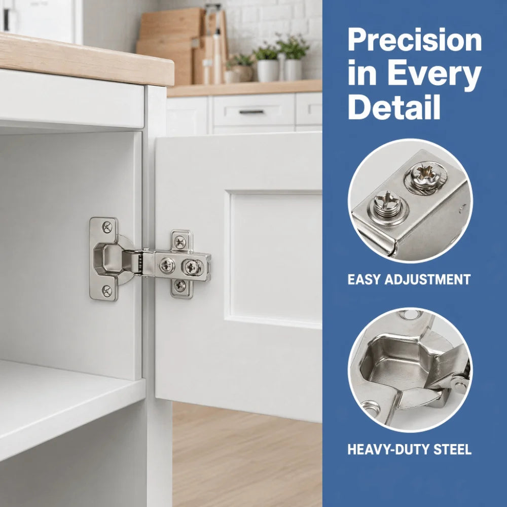 Soft Close Cabinet Hinge Short Arm Hydraulic Damper Steel
