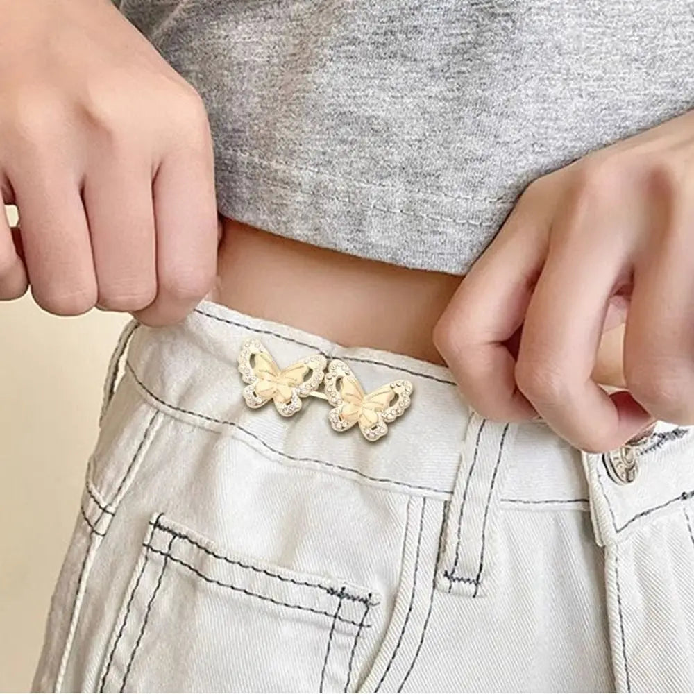 Removable Metal Waist Tightening Button Clip for Jeans | Women