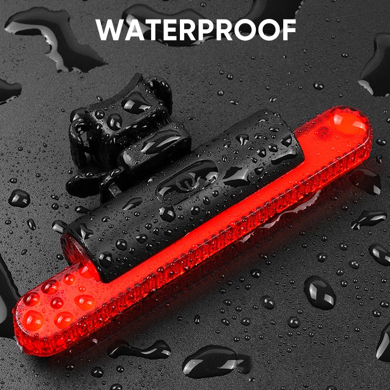 BUCKLOS Bike Tail Light 4 Modes USB Rechargeable Rear Safety Lamp Bicycle Tail Light Nixie