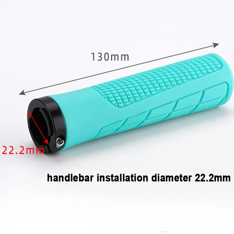 MTB Lock-On Handlebar Grips – Non-Slip Rubber & Alloy Cuffs Bicycle Handlebar Grips Nixie